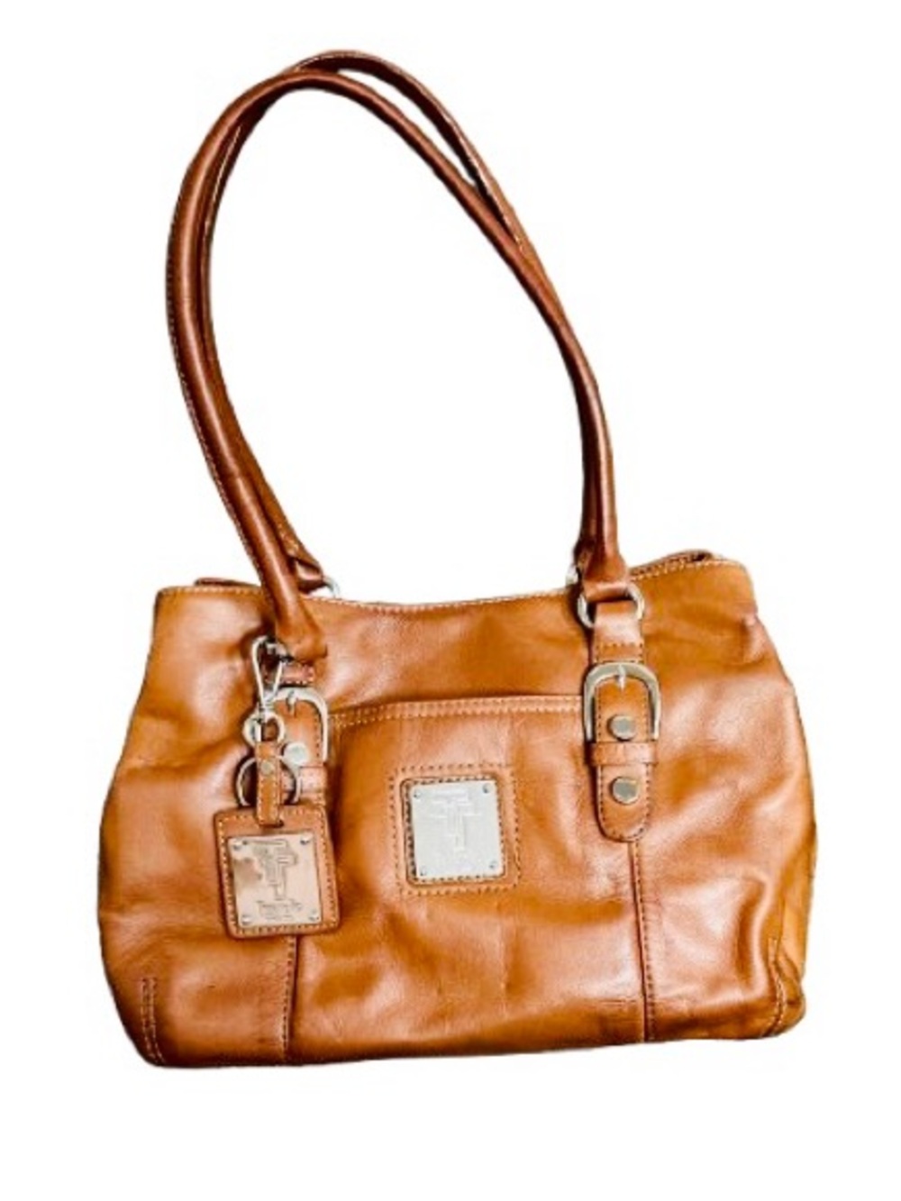 TIGNANELLO Vintage Y2K Buttery Leather Leather Shoulder Tote | Detachable Straps